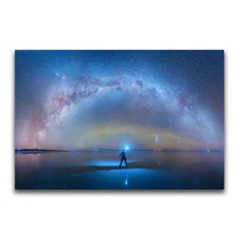 На заказ Алмазная картина Звездная Галактика Пейзаж Вышивка крестиком Санта Клаус Снеговик hibah домашний декор diy pintura Алмазная мозаика Круз