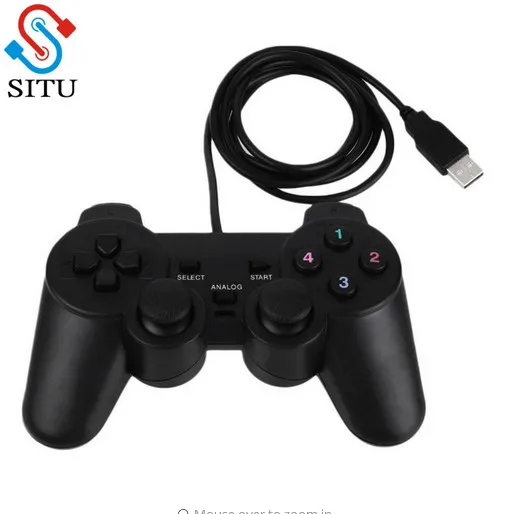 

Gasky USB Wired Game Controller Gamepad Gaming Joypad Joystick Control for XP Windows PC Computer Laptop Black freeshipping