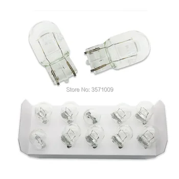 

Genuine part 10 Pcs/lot headlight halogen for 12065 CP 12V 21W W3*16d W21W T20 bulb blake light width lamp