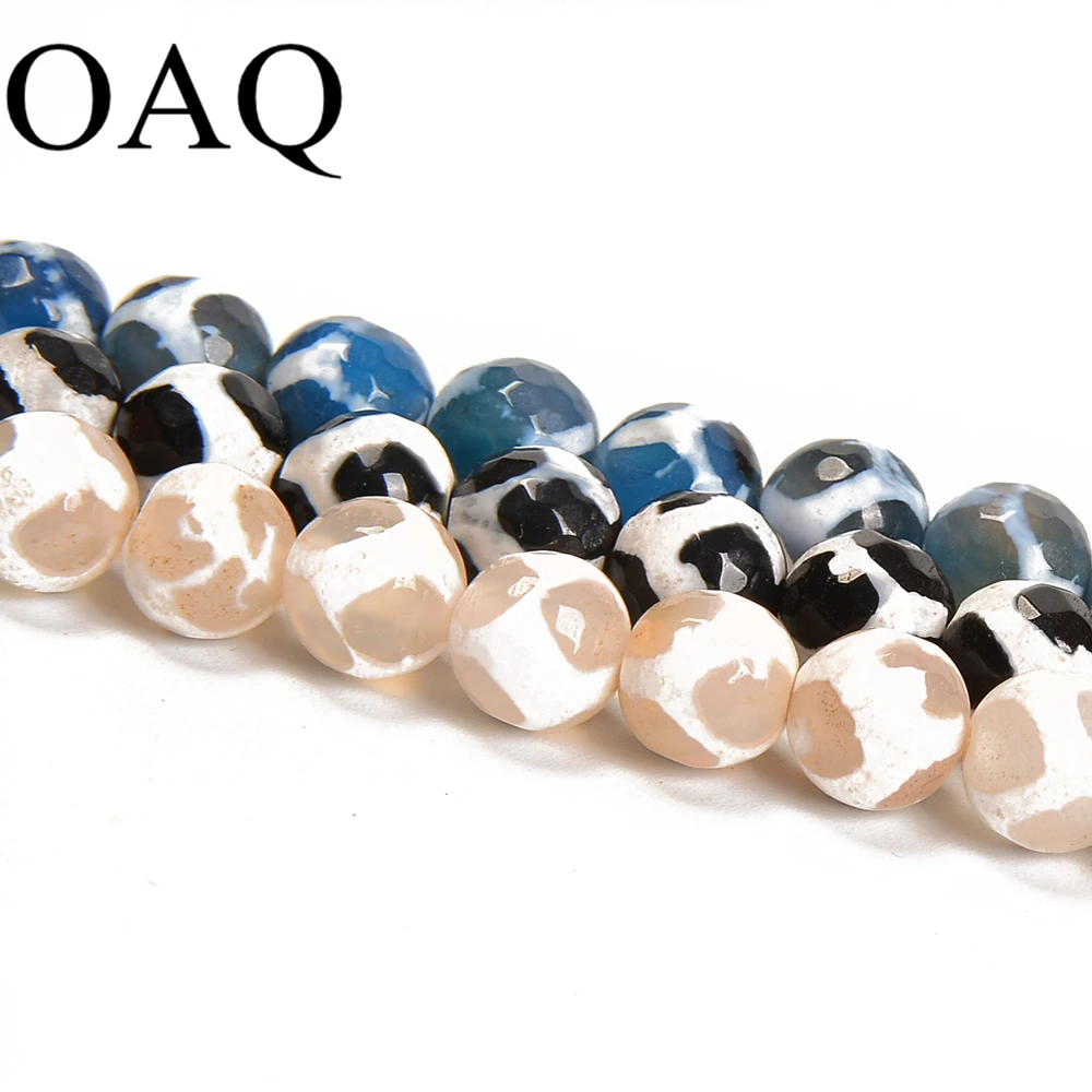 

6-12mm Mysterious Nature Stone Frost Cracked Dream Fire Dragon Veins FootBall Facet Agat Beads fashion jewelry