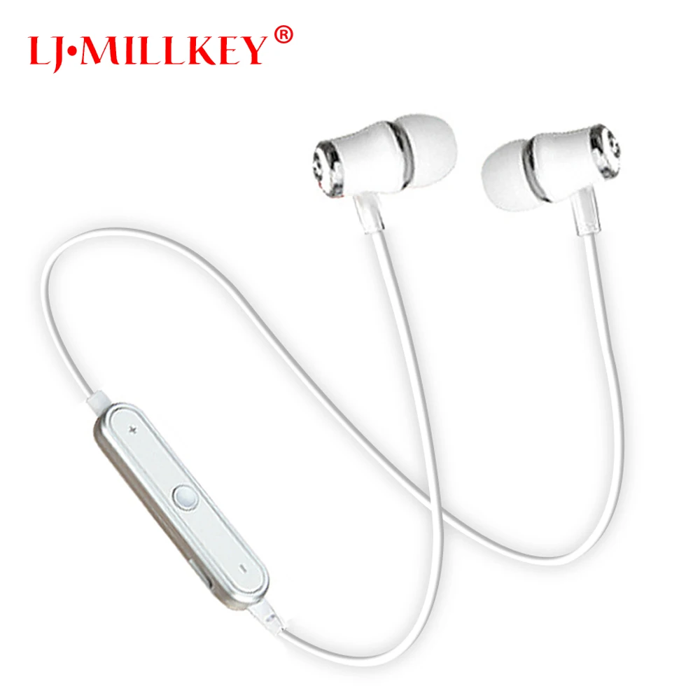 

Sports Wireless Bluetooth Earphones Fone De Ouvido Stereo Bluetooth Headset Earbuds Sweatproof for Jogging Gym LJ-MILLKEY LZ001