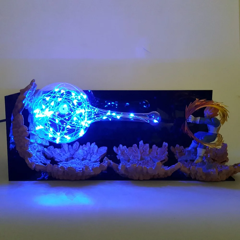 Dragon Ball Action Figure Vegeta Power Up LED Display Toy Figurine Dragon Ball z Vegeta Figuras De Coleccion Juguetes DIY207