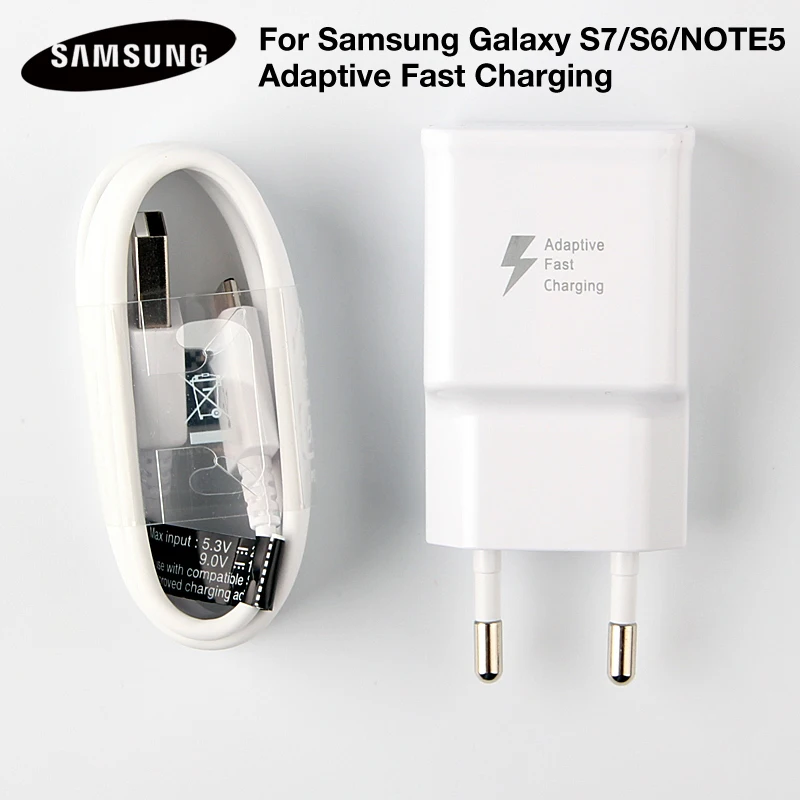 

Original Fast Charger Quick Charge For Samsung S7 Edge G9350 G9300 S4mini S6 edge+ G9250 Note 5 N9200 N920t W2017 C7 A7 2016 S6