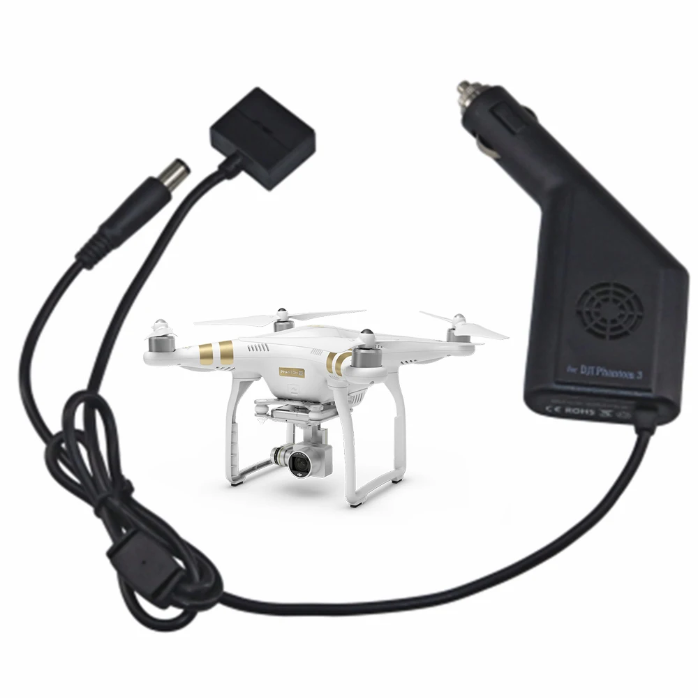 

Phantom 3 Car Charger Battery Remote Controller Charger For DJI Phantom 3 Professional Advanced Drone accessory Travel Charging