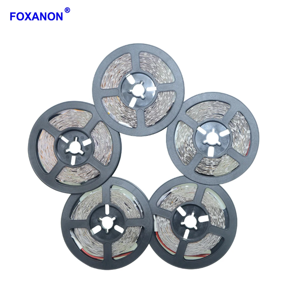 Светодиодная лента Foxanon 5 м 300 светодиодов RGB tira 3528 DC12V 60 светодиодов/м|Светодиодные