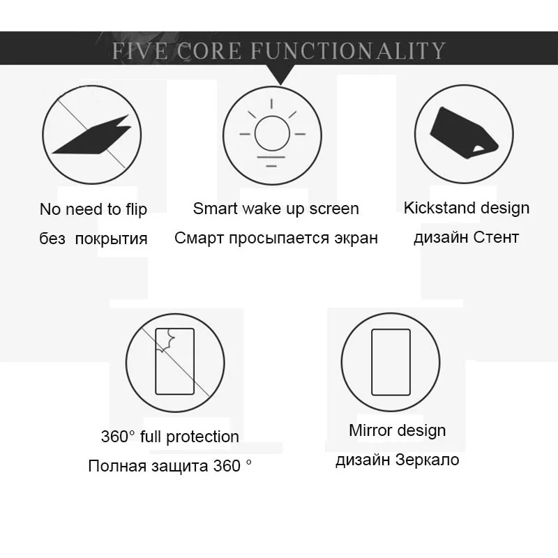 Смарт вид Флип кожаный чехол для Samsung Galaxy S9 S8 S7 S6 Edge Plus Note 8 J5 J7 A7 A8 покрытие макияж