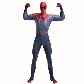 

Free Shipping 3D Printed Superior Spiderman Costume Lycra Spandex Zentai Full Body Suit for Halloween