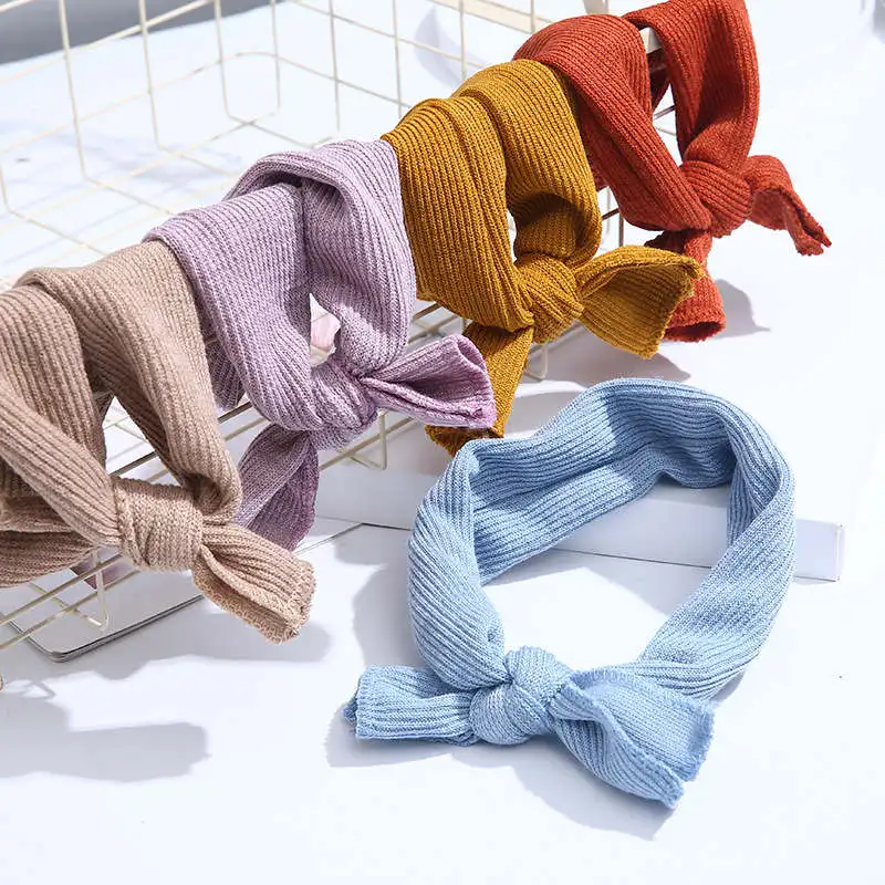 

Knotted Baby Headbands Bowknot Baby Elastic Turban Hairband Girls Hairband Hair accessories