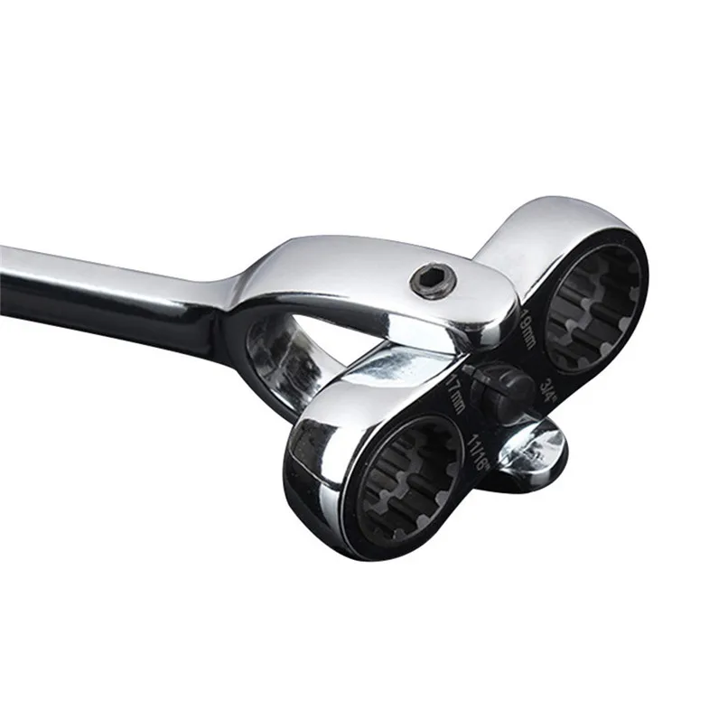 Multifunctional Ratchet Handle Wrench Double Box End Ratcheting Wrench Metric Universal Spline XL Flexible Head 34 In 1 #2f21 (9)