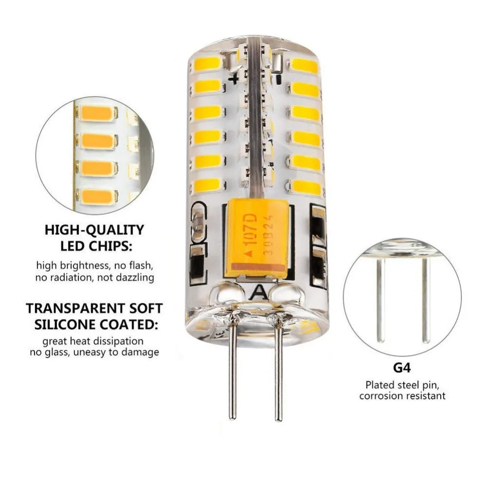 3014 светодисветодиодный G4 48 SMD 3 Вт светильник почка освесветильник лодки s AC/DC 12 В