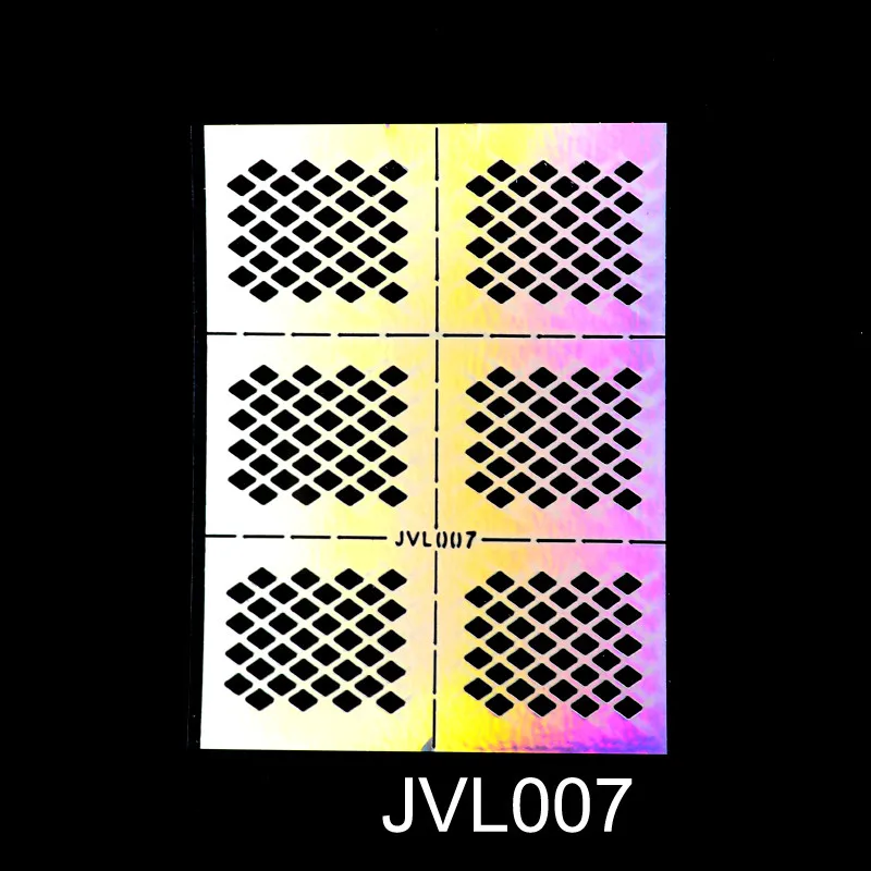Ногтей полые наклейки-трафарет руководство по переводу шаблон различные конструкции маникюр Лак для ногтей искусство украшения двойного назначения# pl032 - Цвет: 7