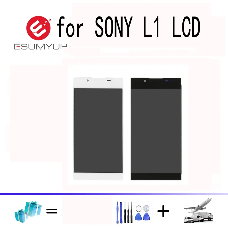 For xperia l1 screen Black White For Sony Xperia L1 XL 1 LCD Display