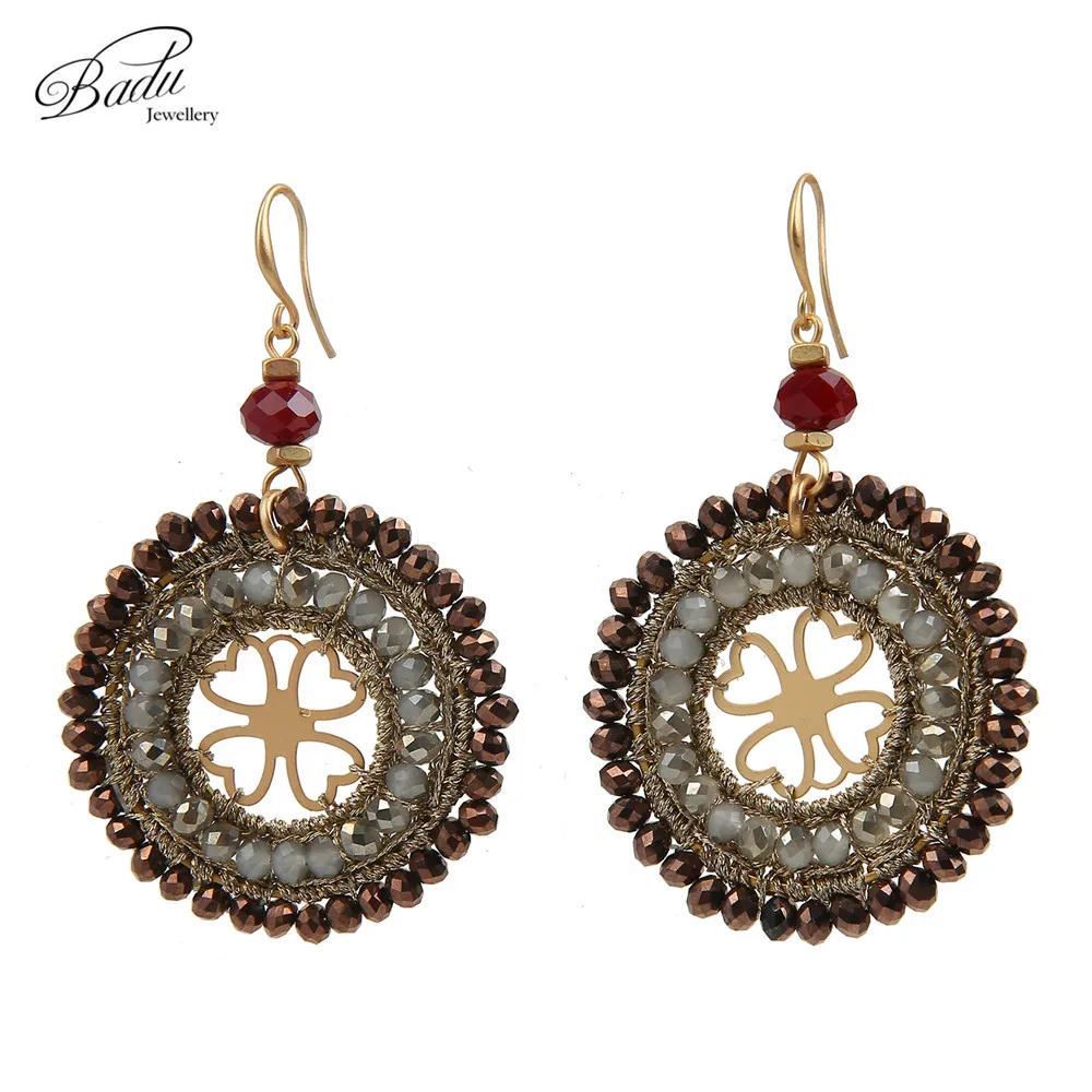 

[Clearance] Crystal Crochet Earring Big Statement Dangle Drop Earrings for Women 2019 New Arrival Fashion Jewelry Gift for Girls