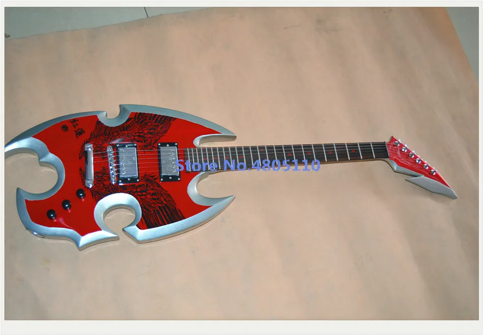 

Customized version from China: eagle wings extended, dapeng wings extended, tomahawk shaped special electric guitar available up