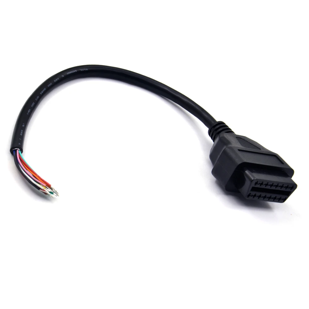 OBD2 16Pin мужской разъем для ELM327 удлинитель адаптер кабель OBDII EOBD (система бортовой