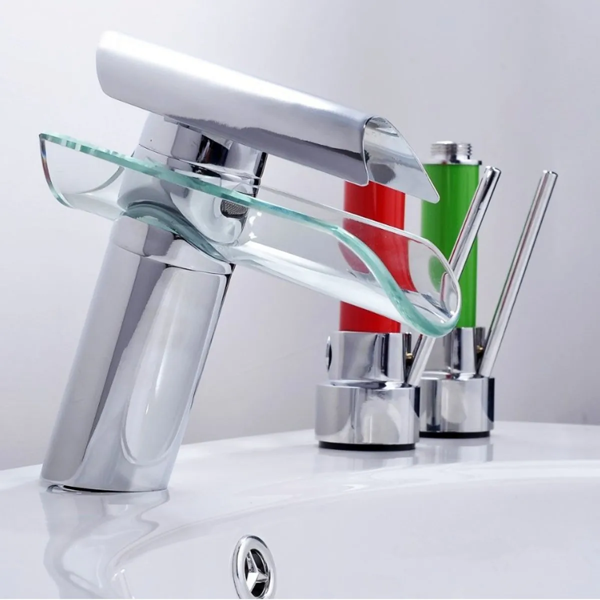 New Stunning Bathroom Faucet Advanced Modern Glass Waterfall Contemporary Chrome Brass Bathroom Basin Sink Mixer Waterfall New Stunning Bathroom Faucet Advanced Modern Glass Waterfall Contemporary Chrome Brass Bathroom Basin Sink Mixer Waterfall