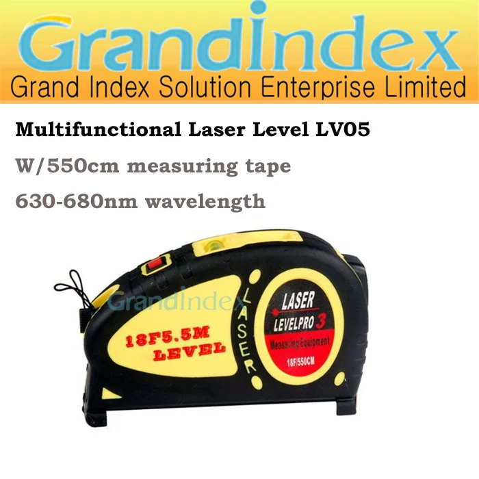 Multifunctional Laser Level Marker W/550cm measuring tape LV05,Two