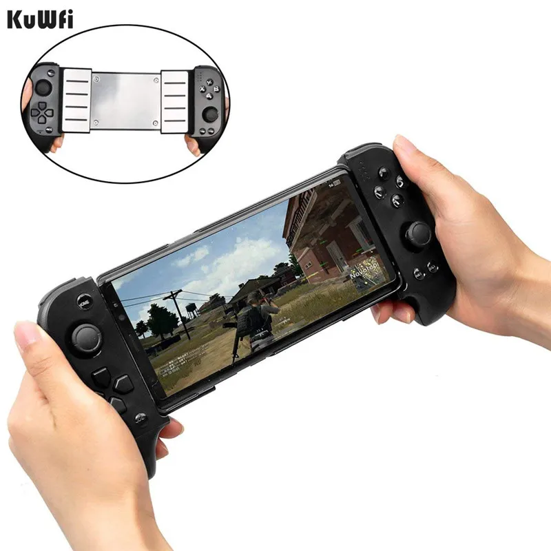 

KuWFi Wireless Bluetooth Controller Gamepad,Telescopic Shock Connecting Joystick Gamepad For IOS Android Phone
