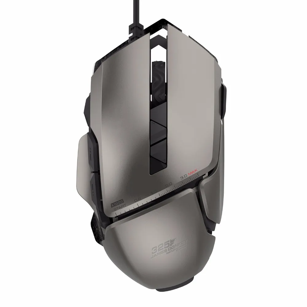 Цена James Donkey 325RS USB Проводная лазерная игровая мышь с 4 регулируемыми 7200 точек дюйм 7 кнопок игровая мышь для ПК ноутбука Настольный Souris gamer