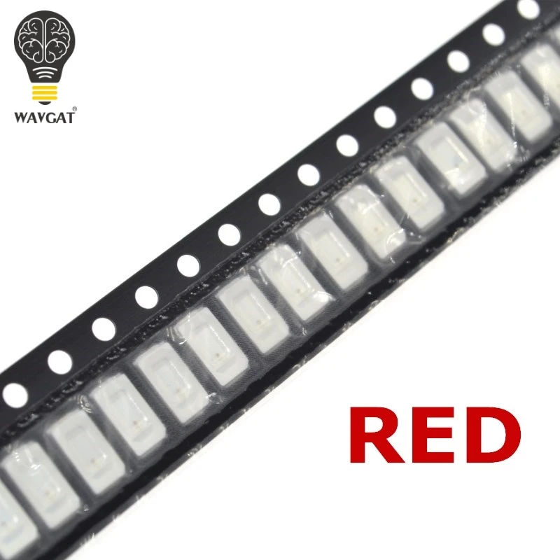WAVGAT 100 шт. 5630/5730 SMD/SMT СВЕТОДИОДНЫЙ красный 5730 светодиодный поверхностный монтаж