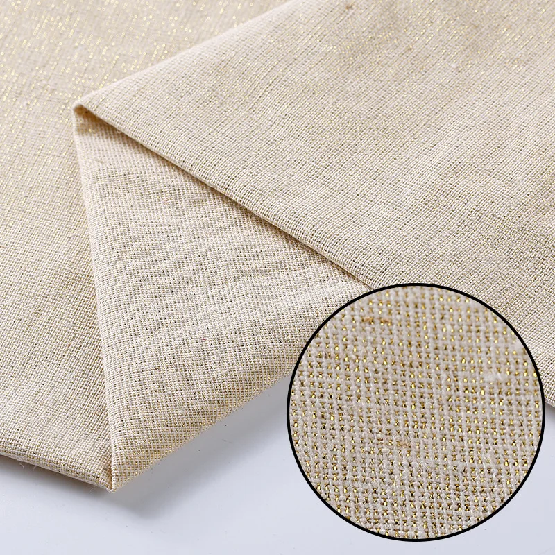 

100*150cm Thin and Thick Linen and Cotton Fabric Organic Material Fabric for Clothing Table DIY Patchwork Sewing Eco-Friendly