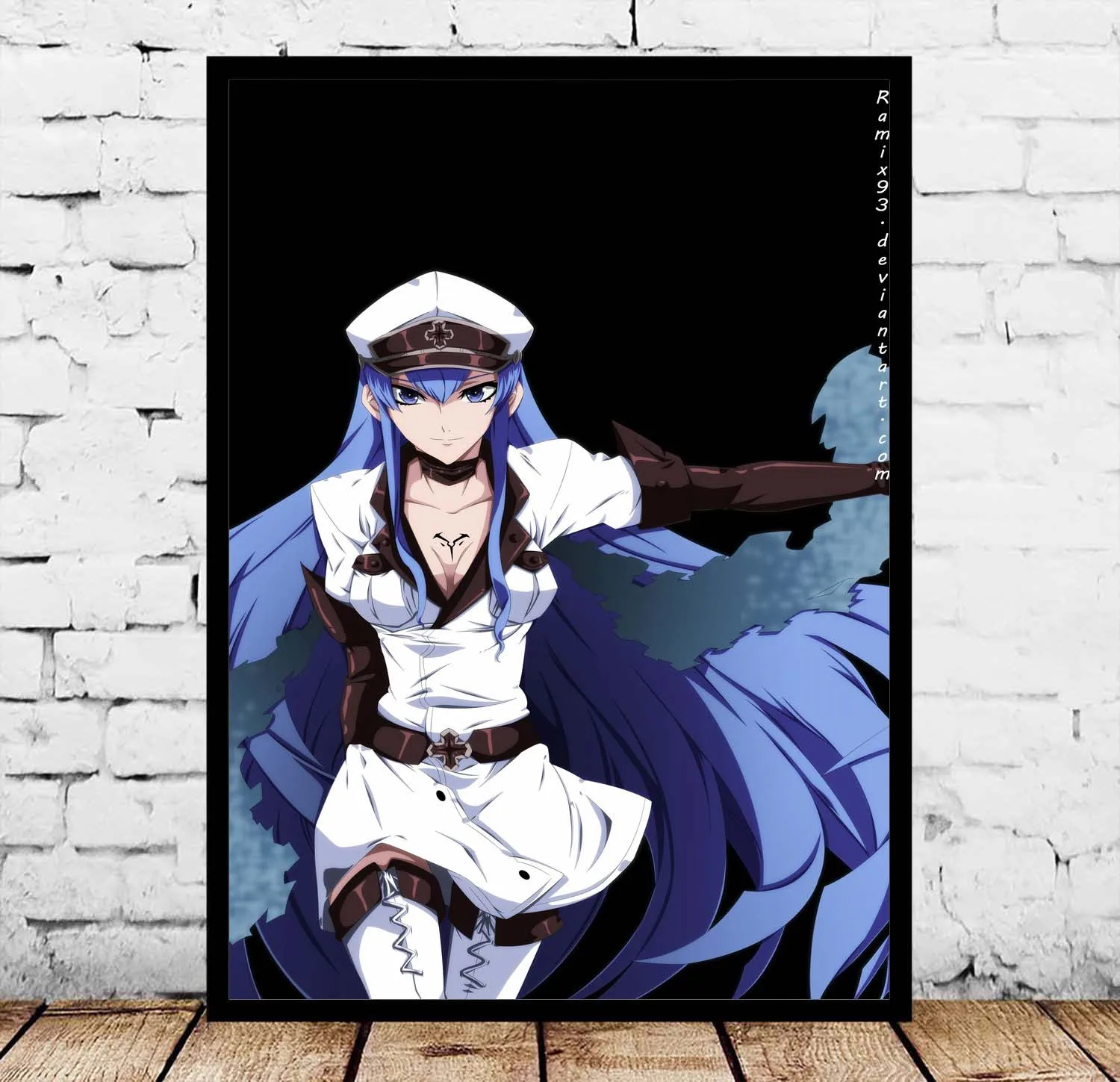 Akame ga KILL японские аниме плакаты шелковая Живопись Wall Art без рамки|Рисование и