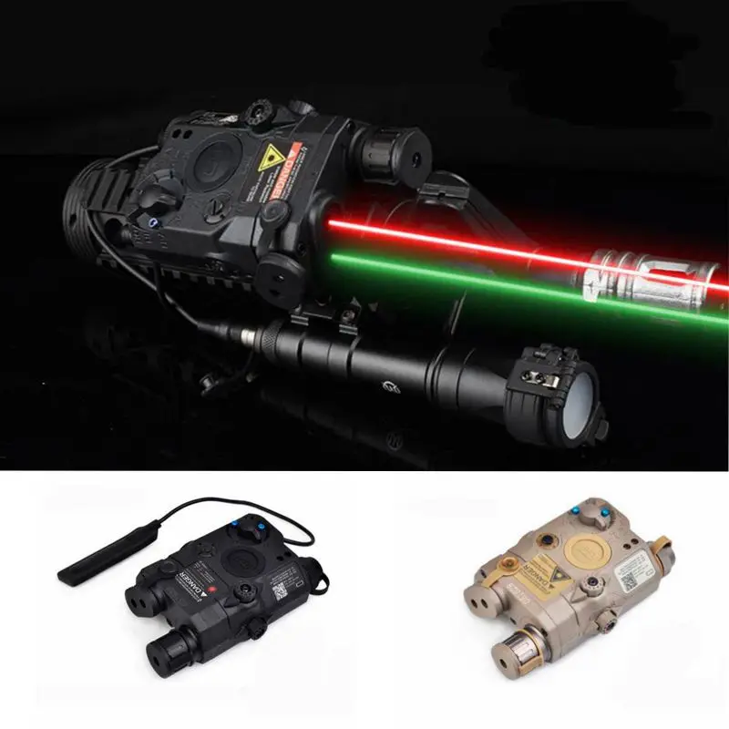 Новые тактические Airsoft LA PEQ 15 5C AN UHP появление зеленый и красный лазер фонарик