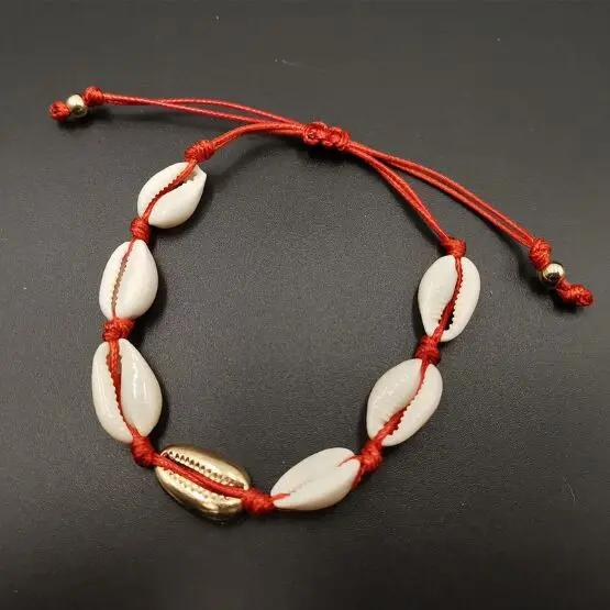 

1pc Cowrie shell Bracelet femme Adjustable boho Macrame friendship Real Seashell Bracelet Mothers Day Jewelry Gift 7714