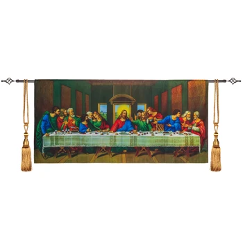

140x63cm Famous Tapestry The Last Supper Christianity Art Wall Hanging Home Decoration Medieval Wall Carpet