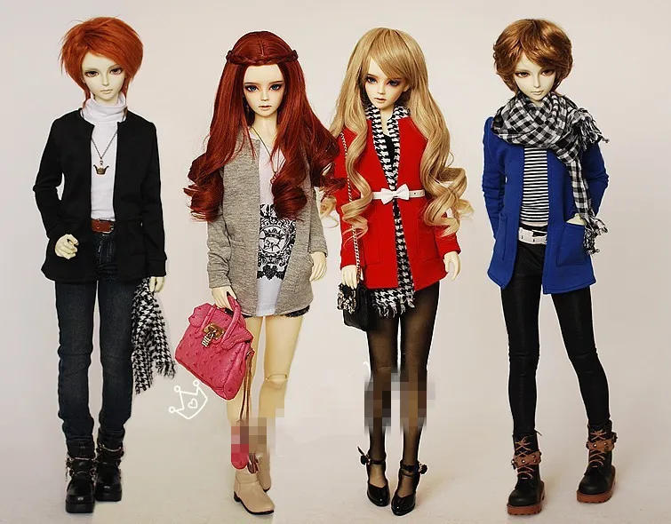 

Unisex Simple Cardigan Coat Multicolors for BJD 1/6 YOSD, 1/4, 1/3 SD16,SD17, Uncle Dolls clothes CWB18