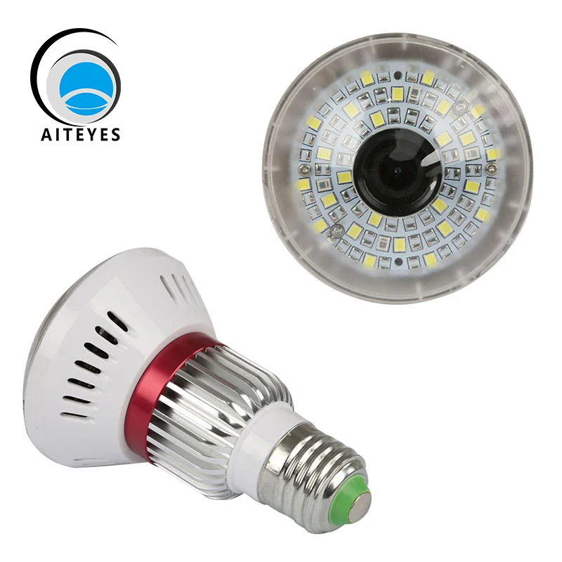 AIteyes Creative Bulb Lamp IP Camera HD 720 Wifi Security Camera 25 PCS IR LED Wireless CCTV Surveillance Camera