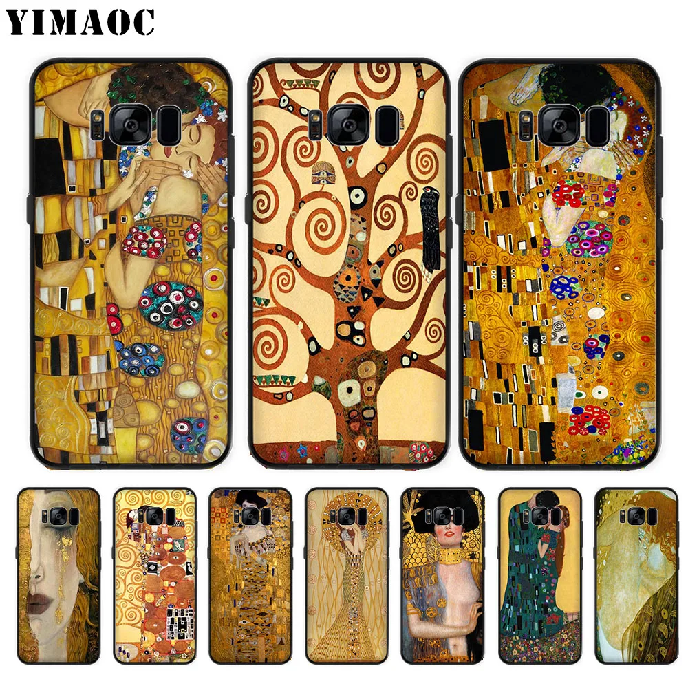 

YIMAOC Gustav Klimt luxurious Soft Case for Samsung Galaxy S10 Plus S10e S6 S7 Edge S8 S9 Plus J6 M10 M20 M30