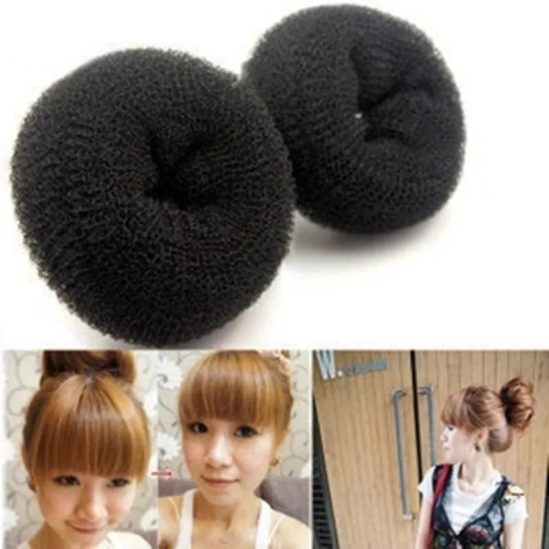 

New Fashion Elegant Women Ladies Girls Magic Shaper Black Donut Hair Ring Bun Fashion Hair Styling Tool Accessories