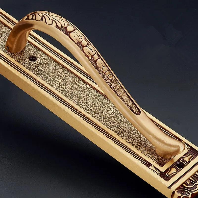 US $189.00 SOLID BRASS MATERIAL VILLA LOCK EURO GOLD COLOR FOR SINGLE DOOR