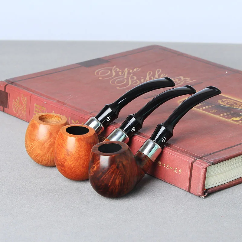 Import small size Briar tobacco pipe bent type wooden smoking tobacco