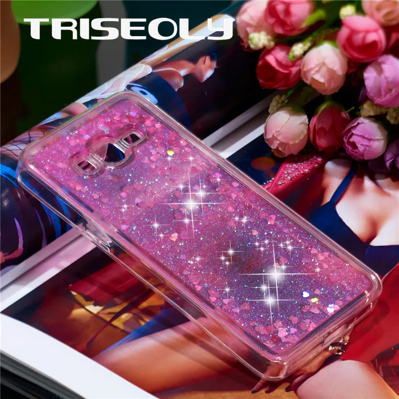 

TRISEOLY TPU Case For Samsung Galaxy J2 Prime G532 2016 Case Fashion Quicksand Waterfall Cover For Samsung J2Prime SM-G532f Bag