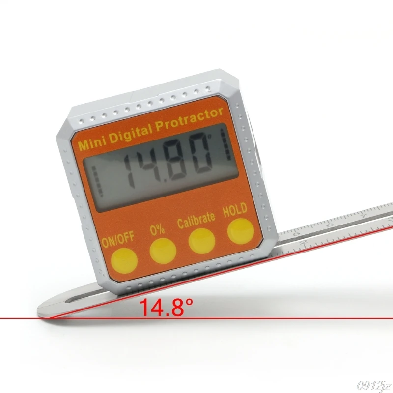 

360 Degree Digital Protractor Inclinometer Electronic Level Box Magnetic Angle Gauge New Drop ship