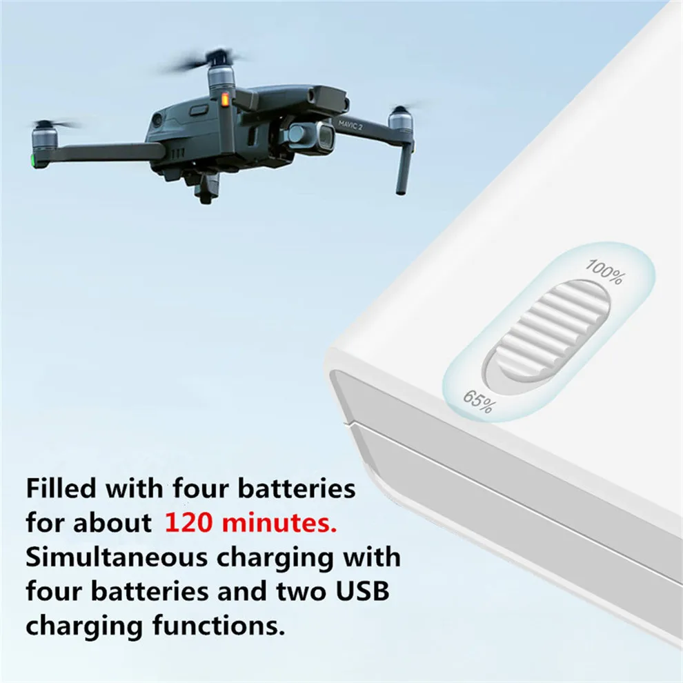 6 In 1 Battery Charger Smart Multi Battery Intelligent Charging Hub For DJI MAVIC 2 ProZoom Drone Remote Controller Accessories-8