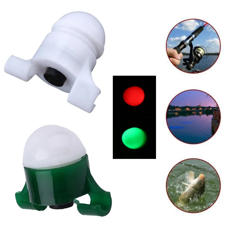 

Mini Portable 2 In 1 Shining Glowing Fishing Rod Bite Alarm Bell Clip Tackle