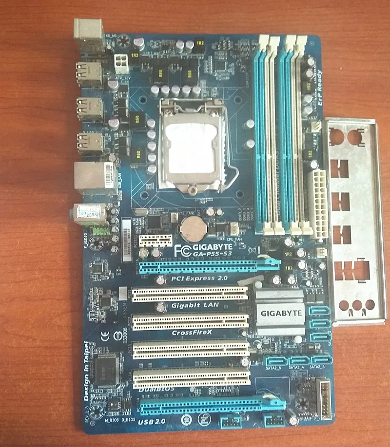 

For Gigabyte GA-P55-S3 Original Used Desktop Motherboard P55-S3 H55 Socket LGA 1156 DDR3 ATX On Sale