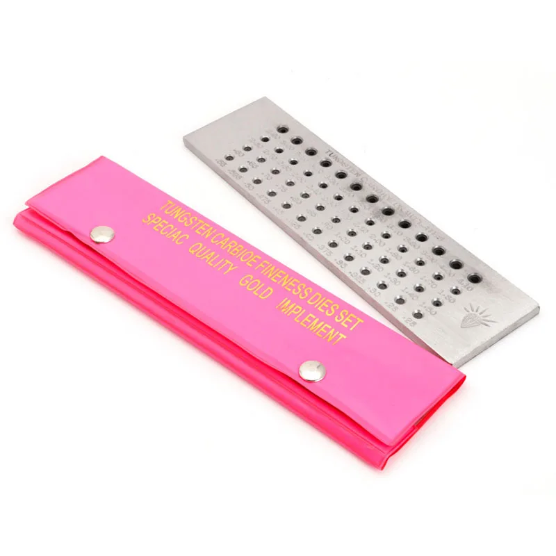 

52 Holes Tungsten Carbide Wire Drawplate for Jewelry Making Round 0.26-4.10mm