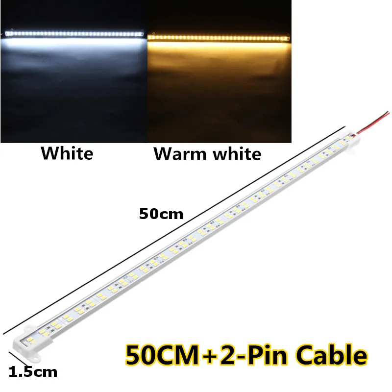 Smuxi 30/50 см жесткий u-образный барный светильник двухрядный ленточный светильник 5630 SMD СВЕТОДИОДНЫЙ Алюминиевый ленточный светильник светодиодный светильник с жесткой полоской DC 12 В
