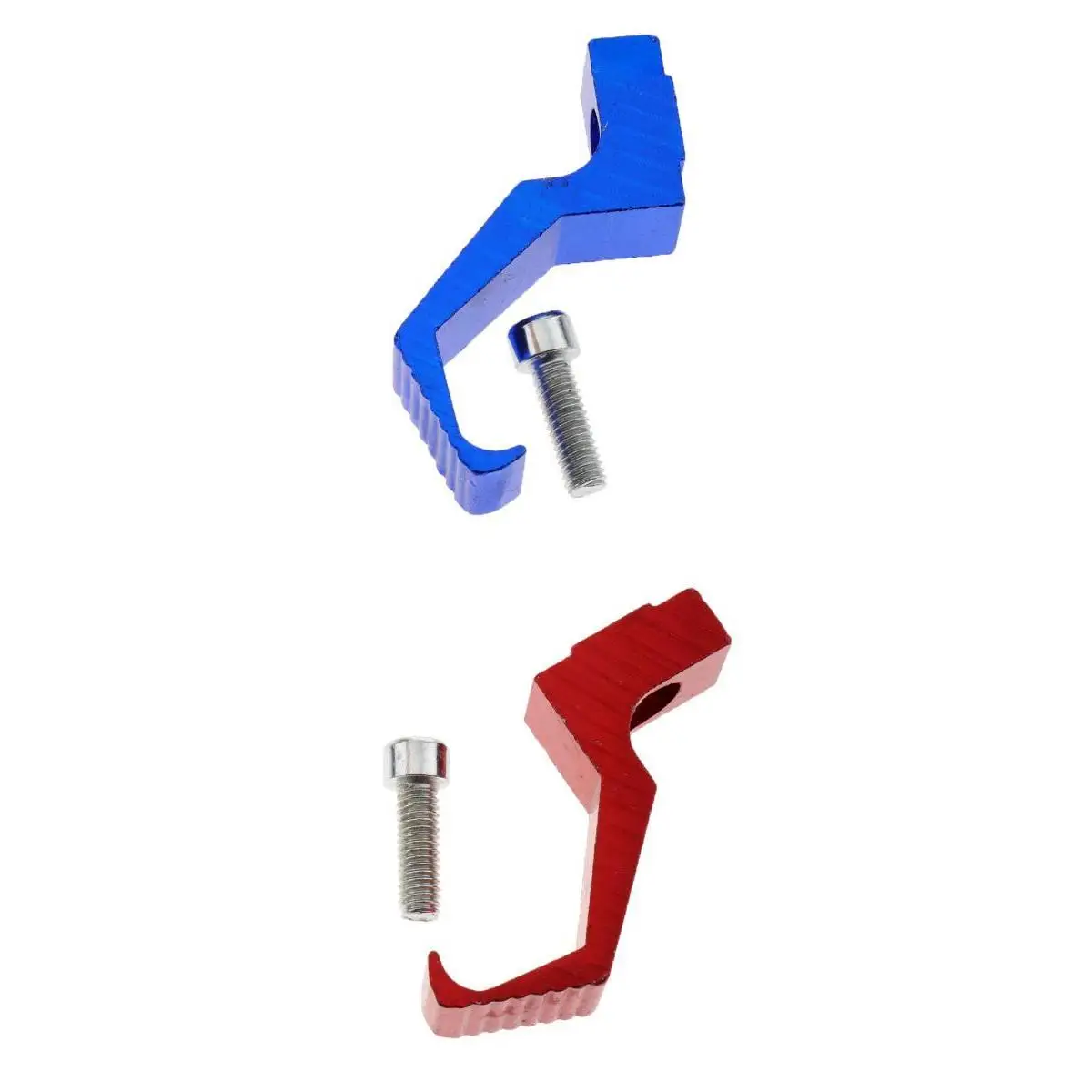 

2 Pcs Motorcycle Hook Luggage Bag Hanger Aluminum Alloy Helmet Claw Hook Bottle Carry Holder Blue+Red Motorcycle Hanger Parts