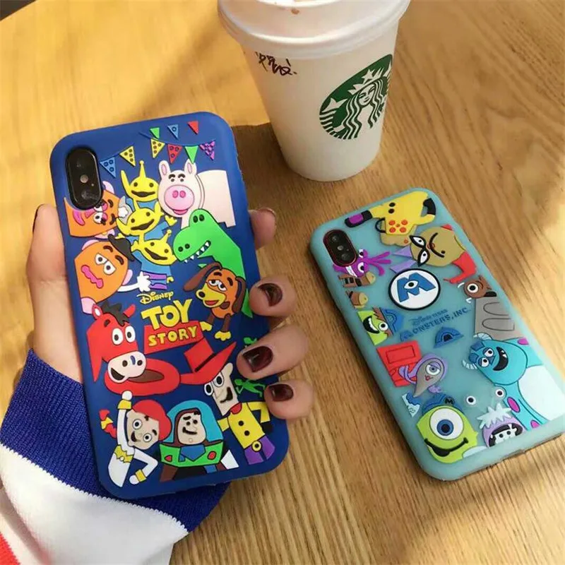 

New 3D Cartoon Toy Story Monster University Case Soft Silicon Cover for iphone 5 5s SE 6 6s 7 8 plus X Xs Xr XsMax phone cases