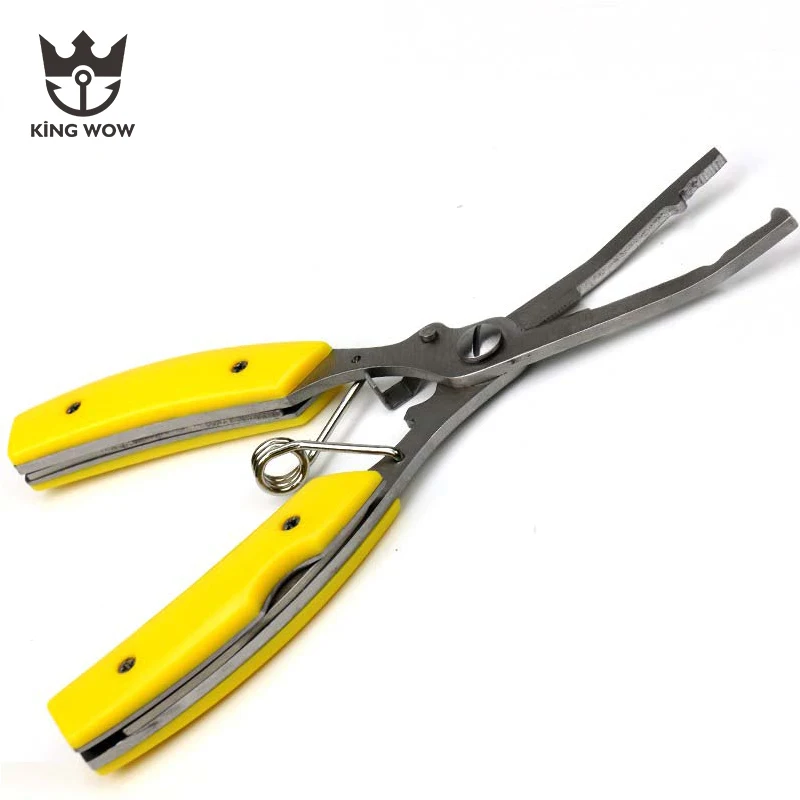 

Professional Quality Stainless Steel Fishing Lure Clamp Multifunction Cut Line Fishing Piler Wire Cutter Fishing Kit With Knife