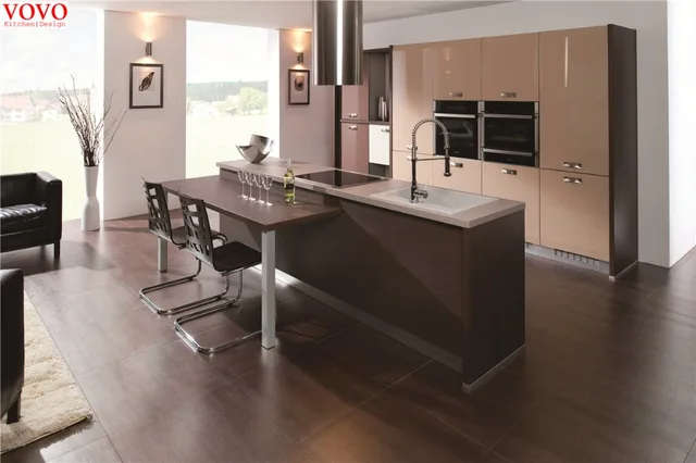 Alta pittura lucida armadio da cucina con alto dispensa in Alta ... Alta pittura lucida armadio da cucina con alto dispensa in Alta ...