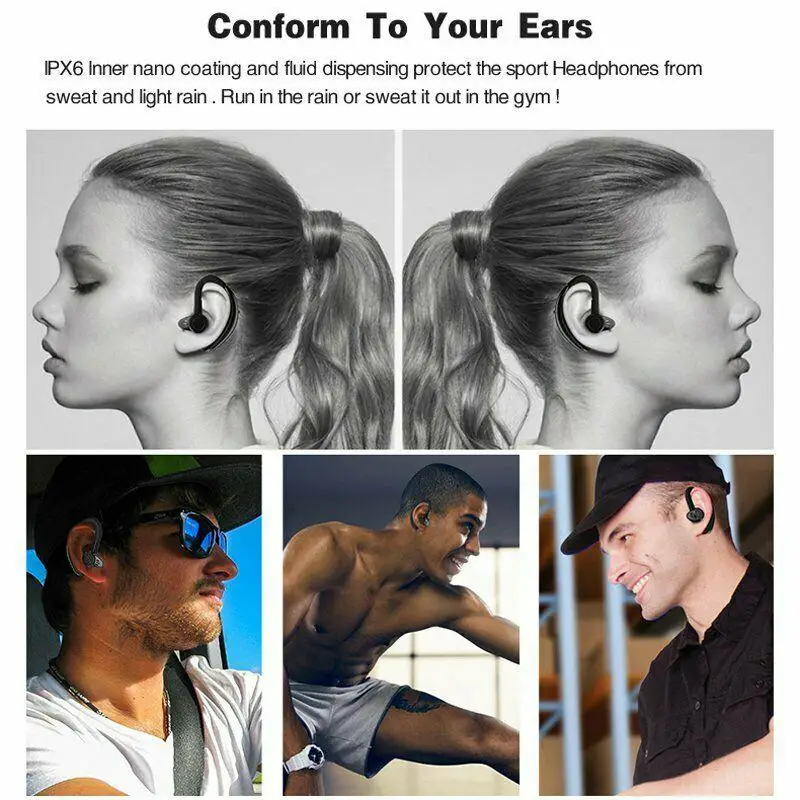 Kuulee New Wireless Headphone 4 1 Bluetooth Headphone Stereo Headset Earphone Headphone Earbud Earpiece for Samsung IPhone