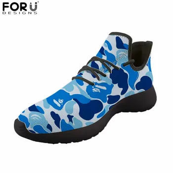 

FORUDESIGNS Men Shoes Camouflage Sneakers Summer Male Trainers Lightweight Mesh Breathable Shoes for Teen Boys chaussure homme