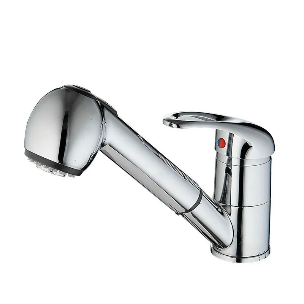 

2018 New High Quality Pull out faucet Polished Bathroom Faucet Basin sink Mixer kitchen faucet chrom