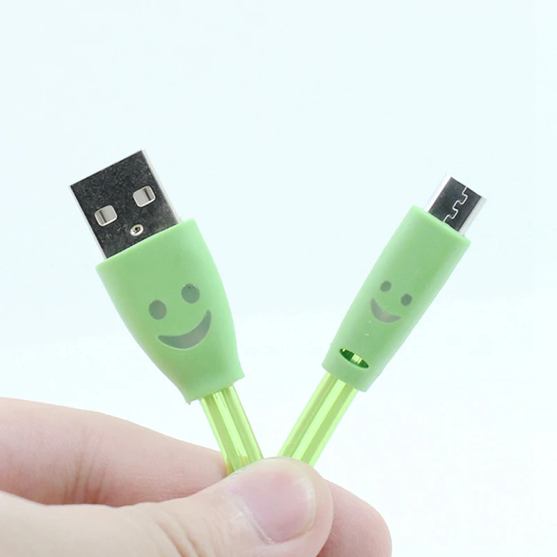 Многоцветный СВЕТОДИОДНЫЙ светильник кабель для передачи данных USB2.0 Соединительный кабель для передачи данных для всех телефонов Android 1 метр линия Micro USB 2,0 для xiaomi huawei